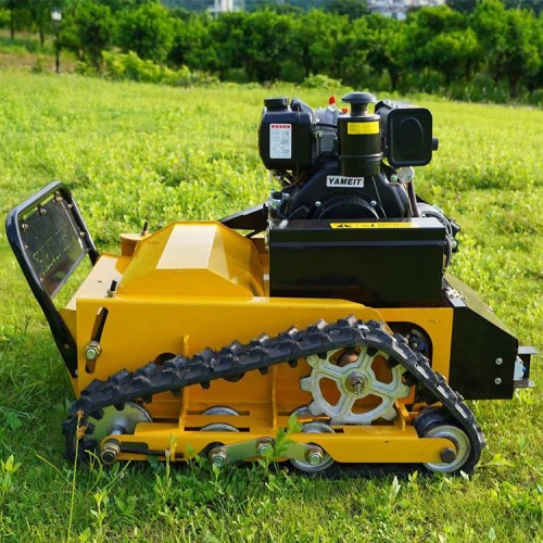 China-Made 4-Stroke Cordless Crawler Remote Control Robot Lawn Mower Zero Turn Track-Type Rotary Cutter Diesel Flail La